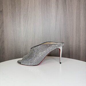 Louboutin Ice Bear Swarovski strass mules